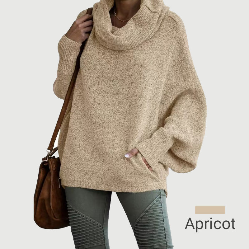 💖Women's Batwing Cowl Neck Sweater With Pockets