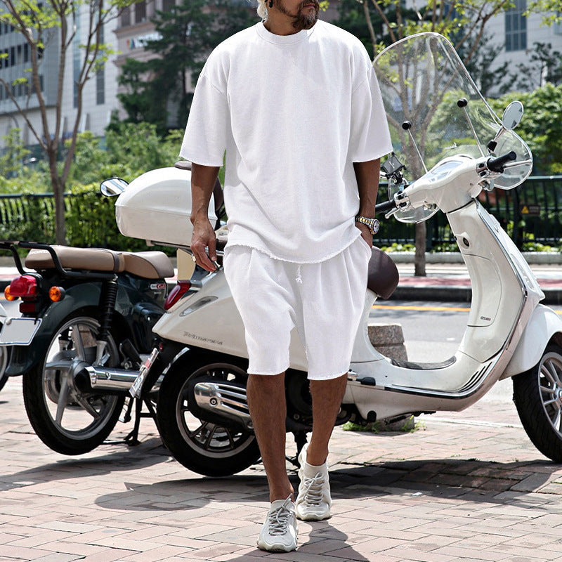 Men's Loose and Breathable Summer Two-Piece Set