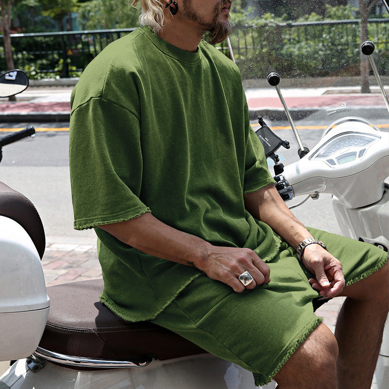 Men's Loose and Breathable Summer Two-Piece Set