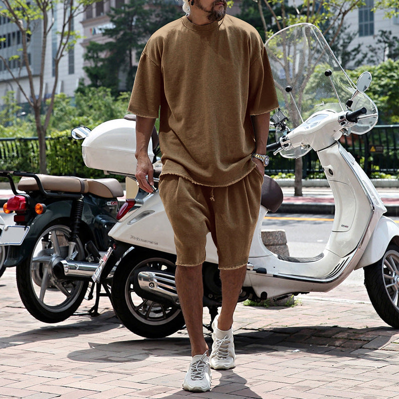 Men's Loose and Breathable Summer Two-Piece Set