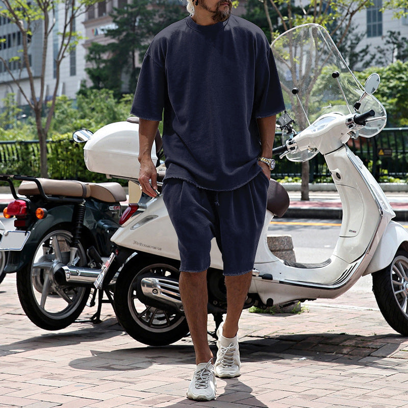 Men's Loose and Breathable Summer Two-Piece Set