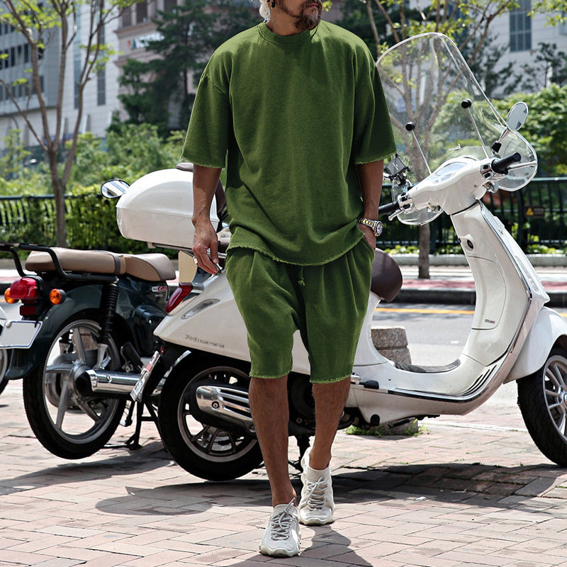 Men's Loose and Breathable Summer Two-Piece Set