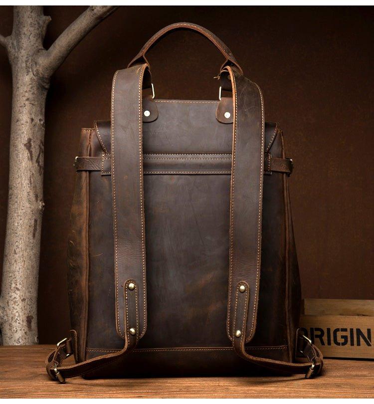 Mens Leather Handbag Backpack