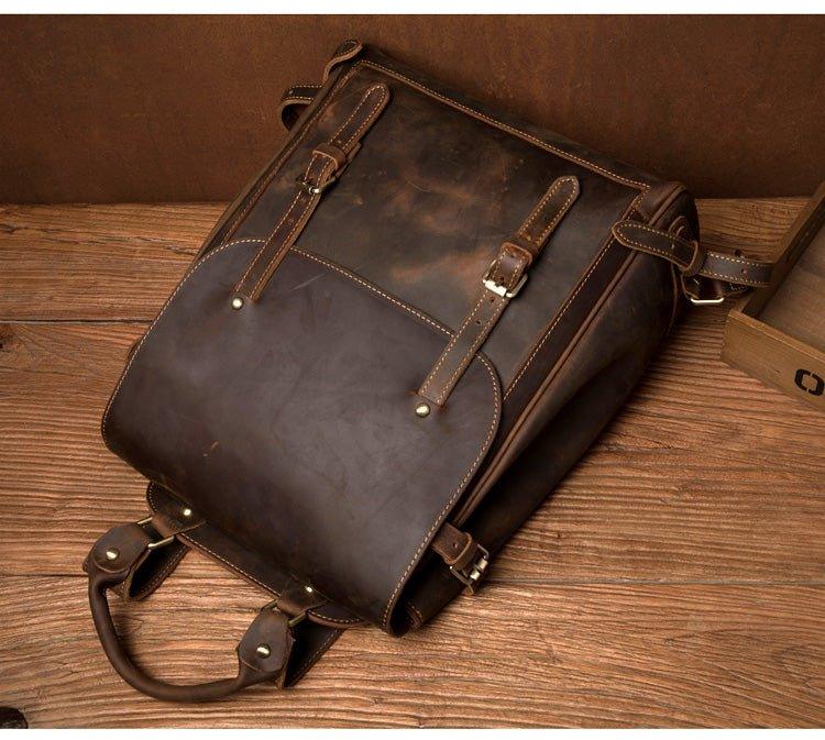 Mens Leather Handbag Backpack