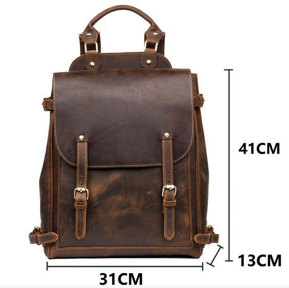 Mens Leather Handbag Backpack