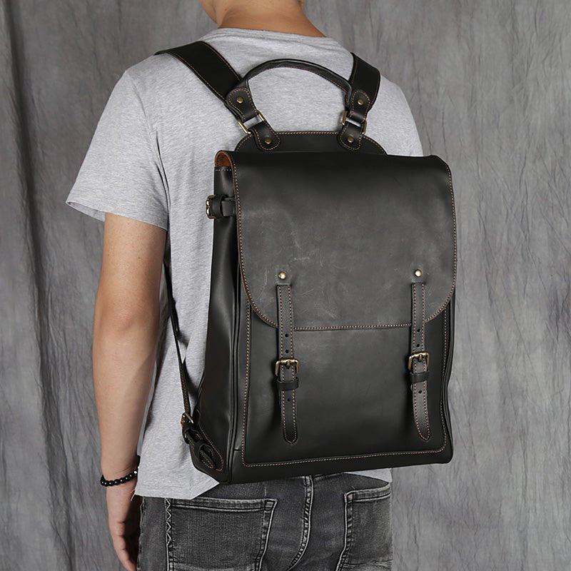 Mens Leather Handbag Backpack