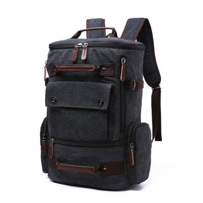 CanvasBackpackCasualVintageDaypack