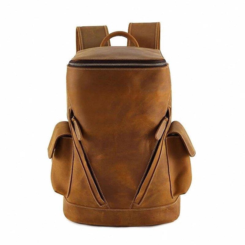 Cowhide Leather Backpack Men's