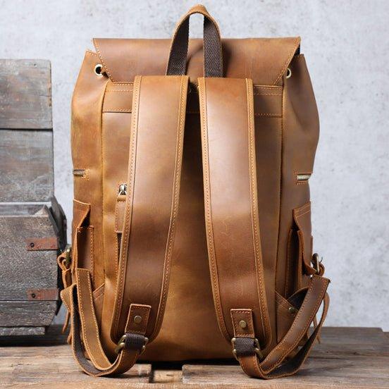 Laptop Leather Rucksack for Men