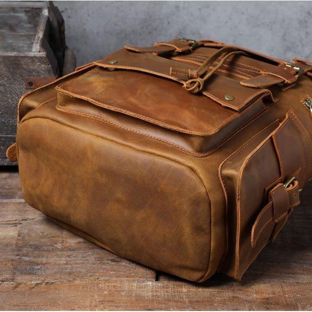 Laptop Leather Rucksack for Men