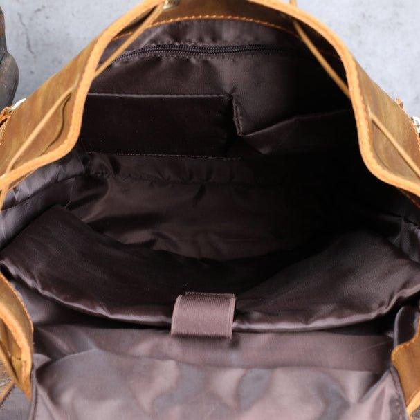 Laptop Leather Rucksack for Men