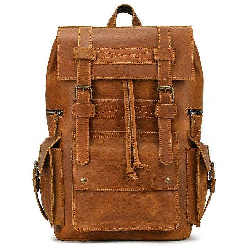 Laptop Leather Rucksack for Men