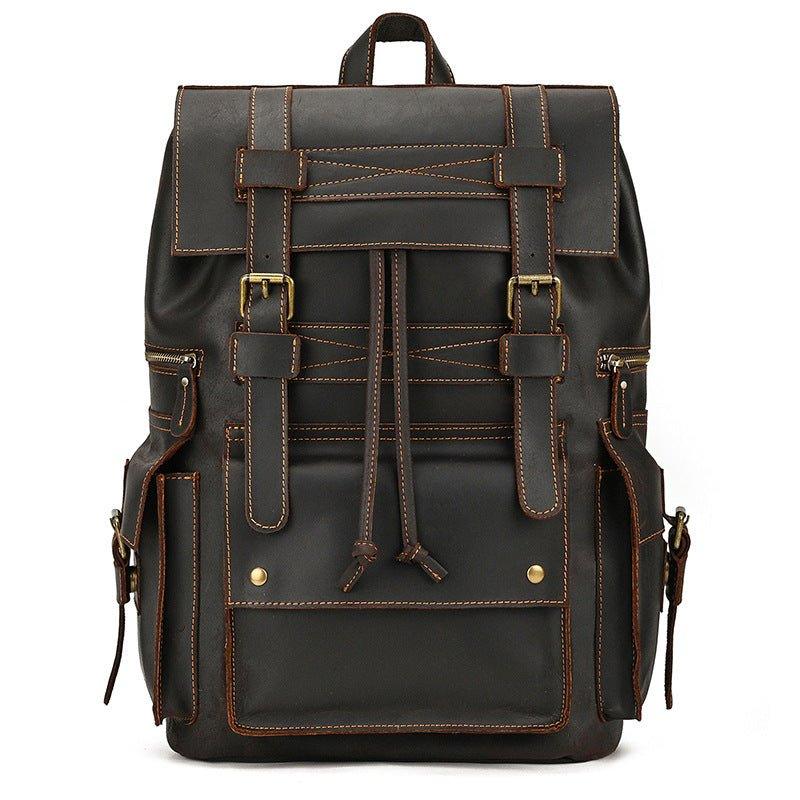 Laptop Leather Rucksack for Men