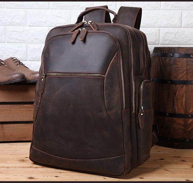 Leather Backpack Chair for 17 inch Laptop