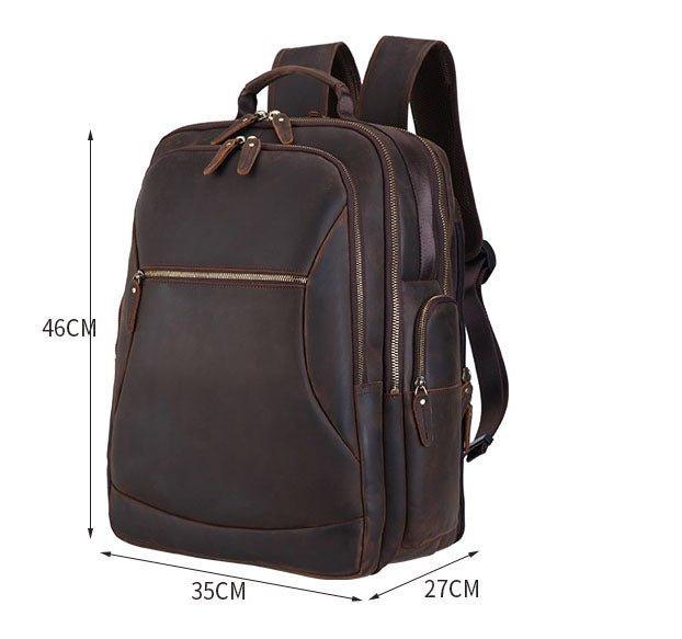 Leather Backpack Chair for 17 inch Laptop