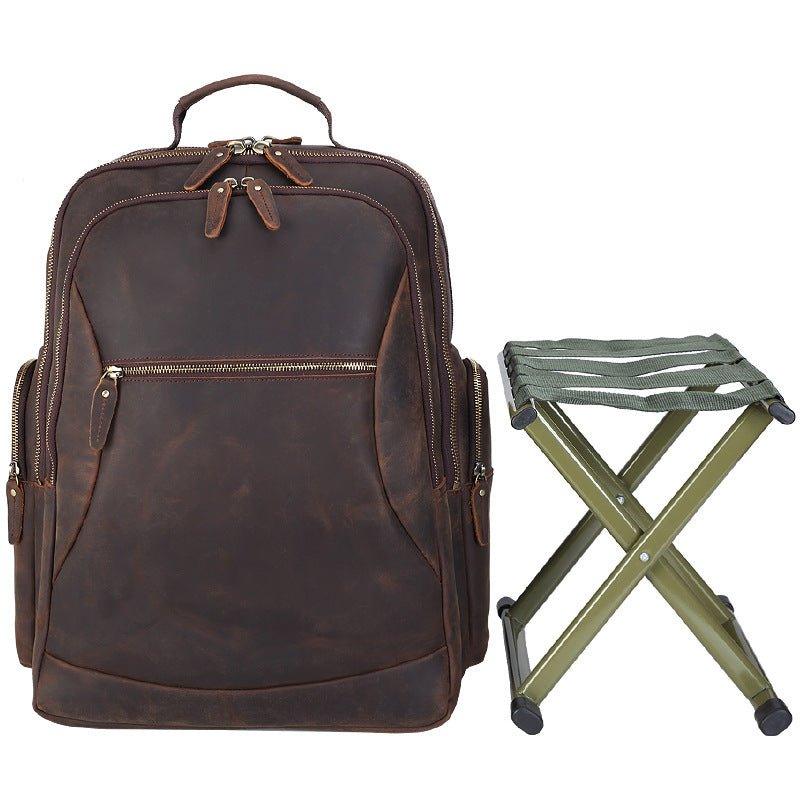 Leather Backpack Chair for 17 inch Laptop