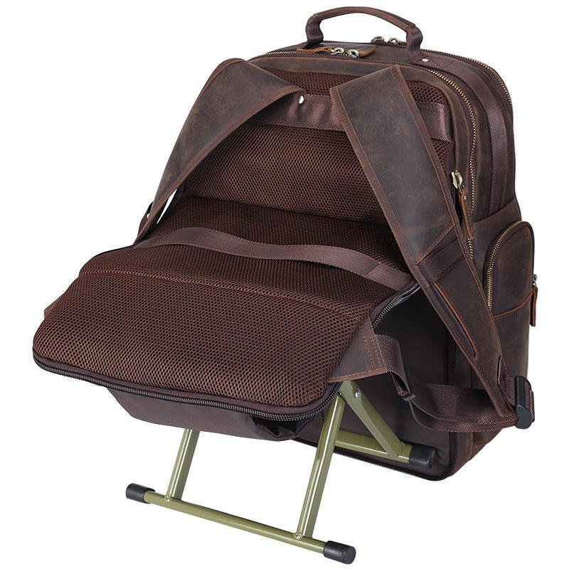 Leather Backpack Chair for 17 inch Laptop