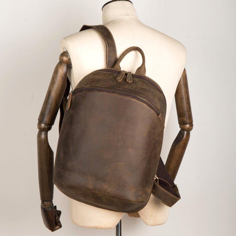 Leather Backpack for Men or Women