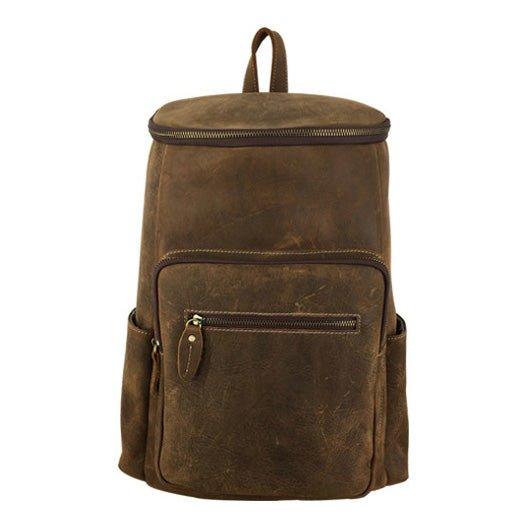 Leather Backpack Large Capacity for 15.6" Laptop