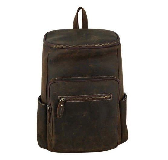 Leather Backpack Large Capacity for 15.6" Laptop