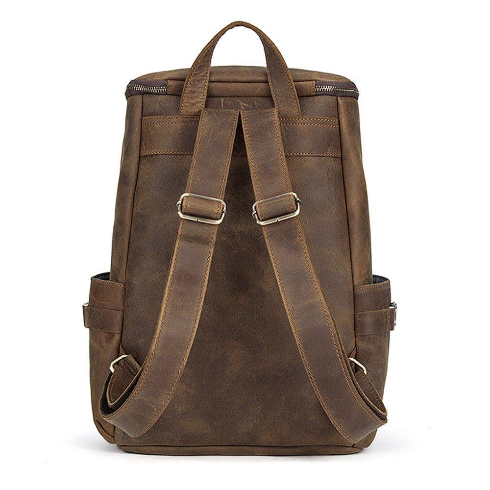 Leather Backpack Large Capacity for 15.6" Laptop