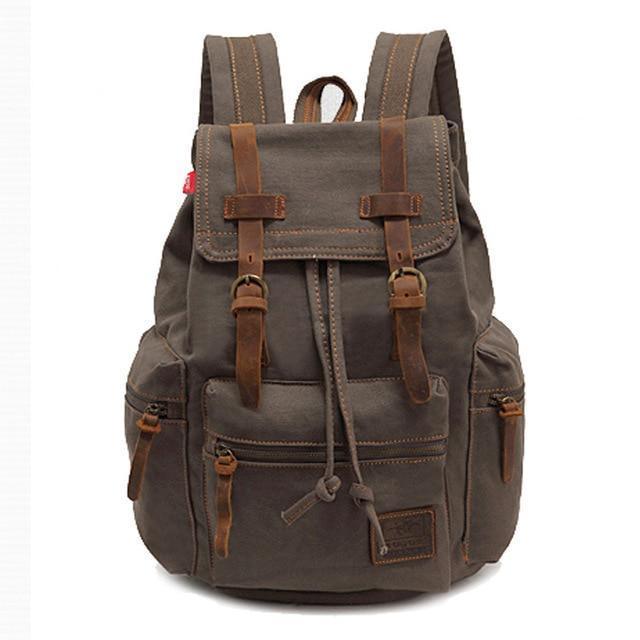 Men 21L Vintage Canvas Backpack