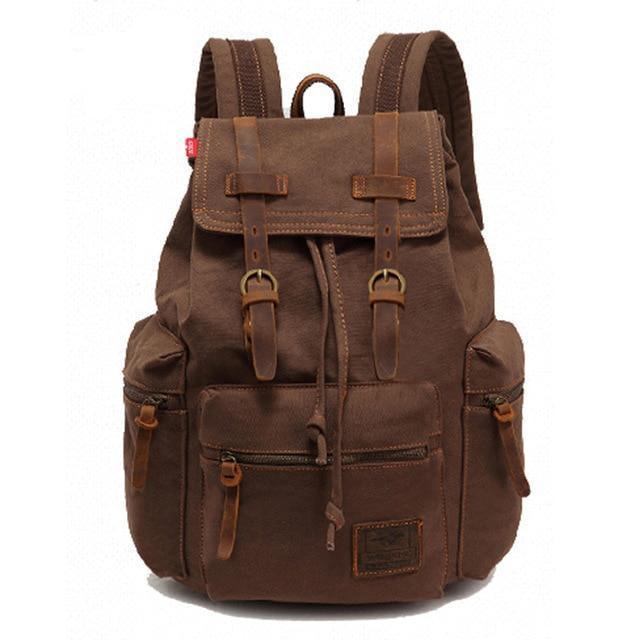 Men 21L Vintage Canvas Backpack