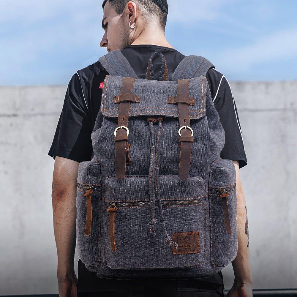 Men 21L Vintage Canvas Backpack