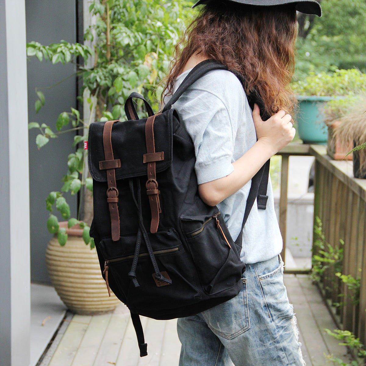 Men 21L Vintage Canvas Backpack