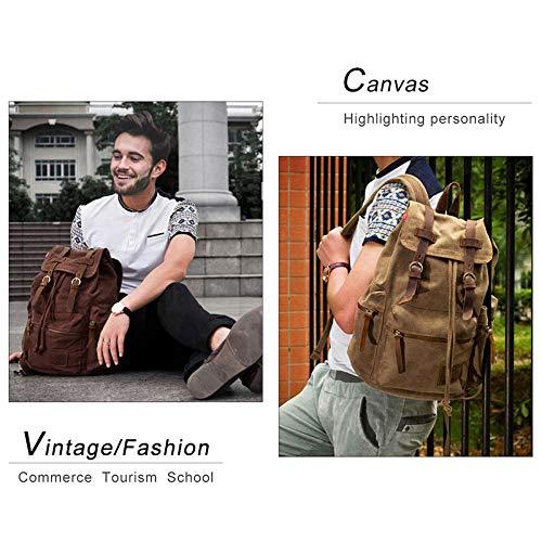 Men 21L Vintage Canvas Backpack