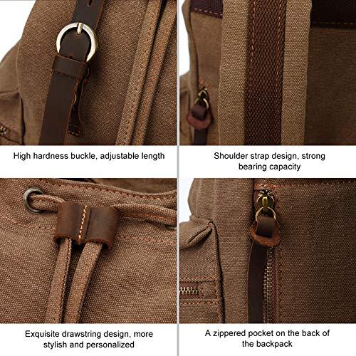 Men 21L Vintage Canvas Backpack