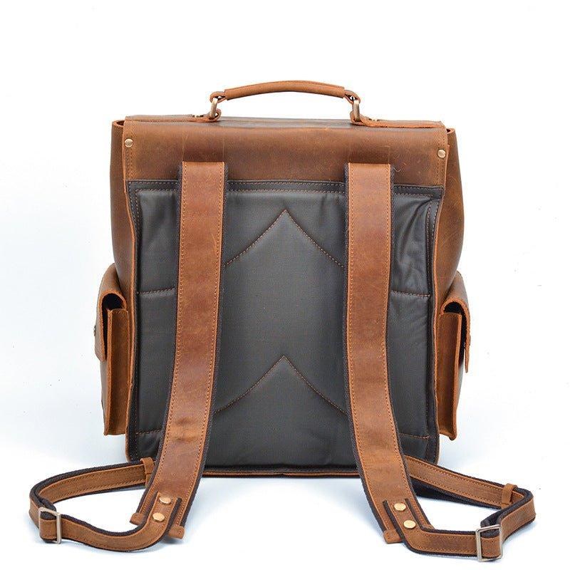 Vintage Leather Backpack Men for Work