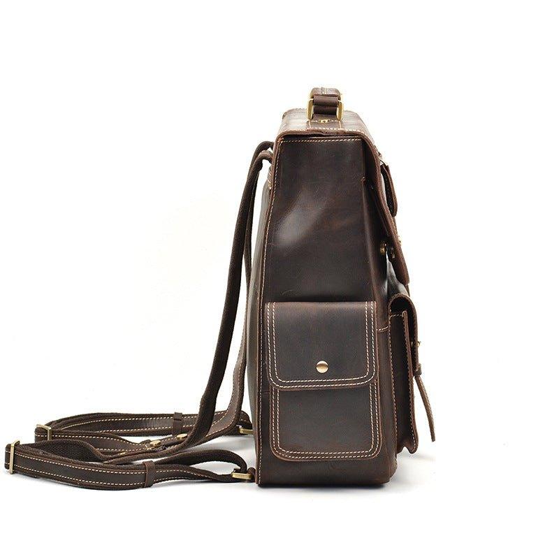 Vintage Leather Backpack Men for Work