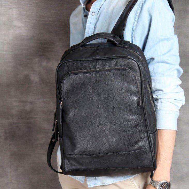 Mens Travel Backpack Leather