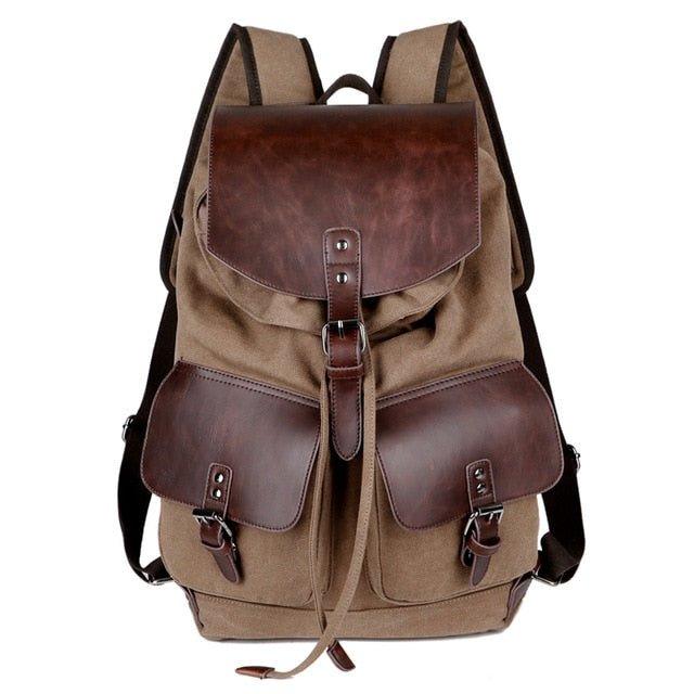 Vintage Canvas Backpack Purse Travel for Men