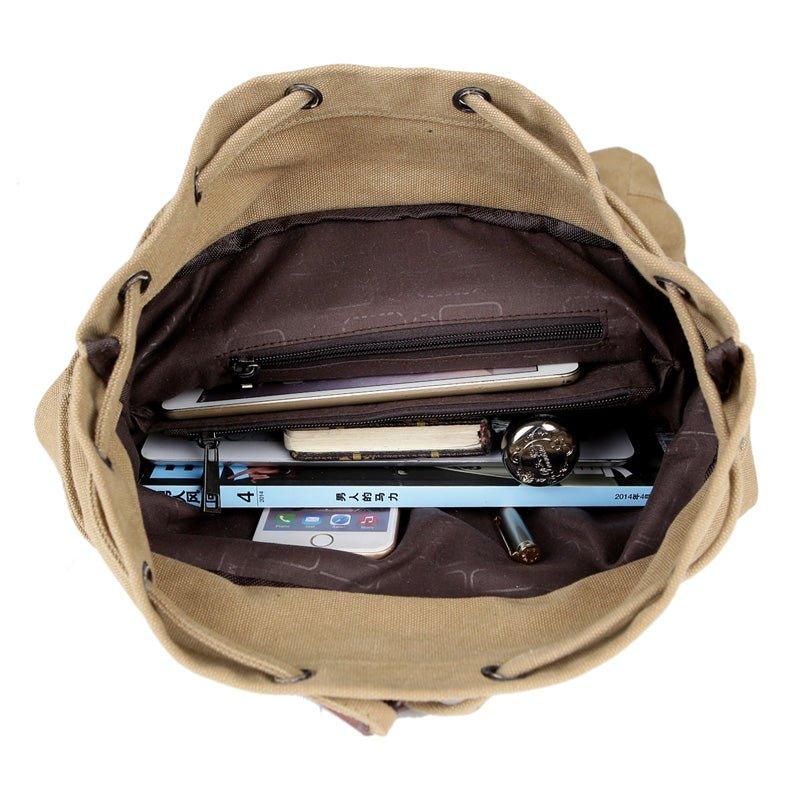Vintage Canvas Backpack Purse Travel for Men