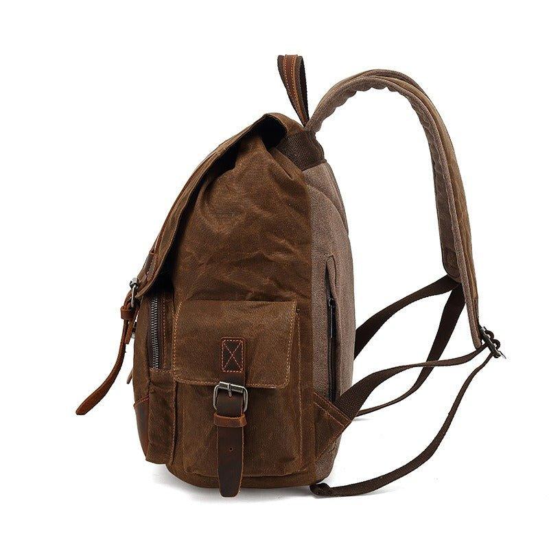 Mens Canvas Backpack Vintage for Travel School