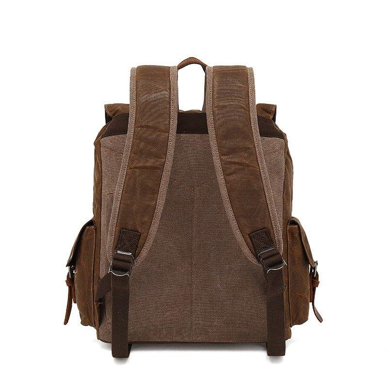 Mens Canvas Backpack Vintage for Travel School