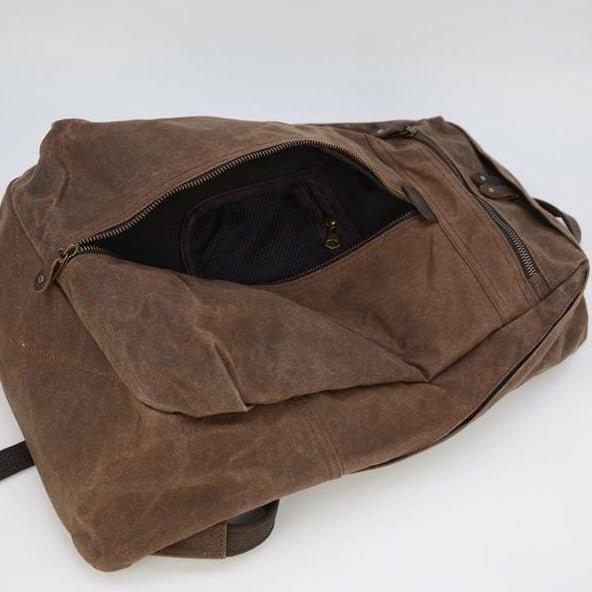 Waterproof Waxed Canvas Backpack Laptop Daypack