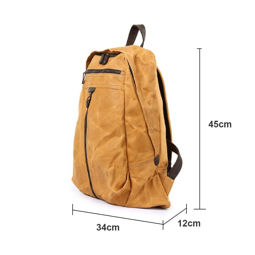 Waterproof Waxed Canvas Backpack Laptop Daypack