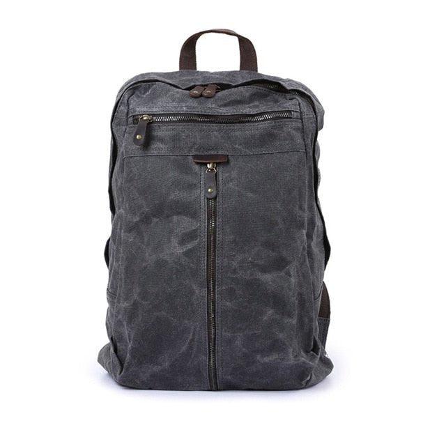 Waterproof Waxed Canvas Backpack Laptop Daypack