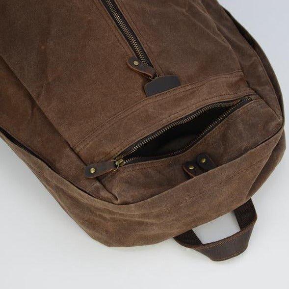 Waterproof Waxed Canvas Backpack Laptop Daypack