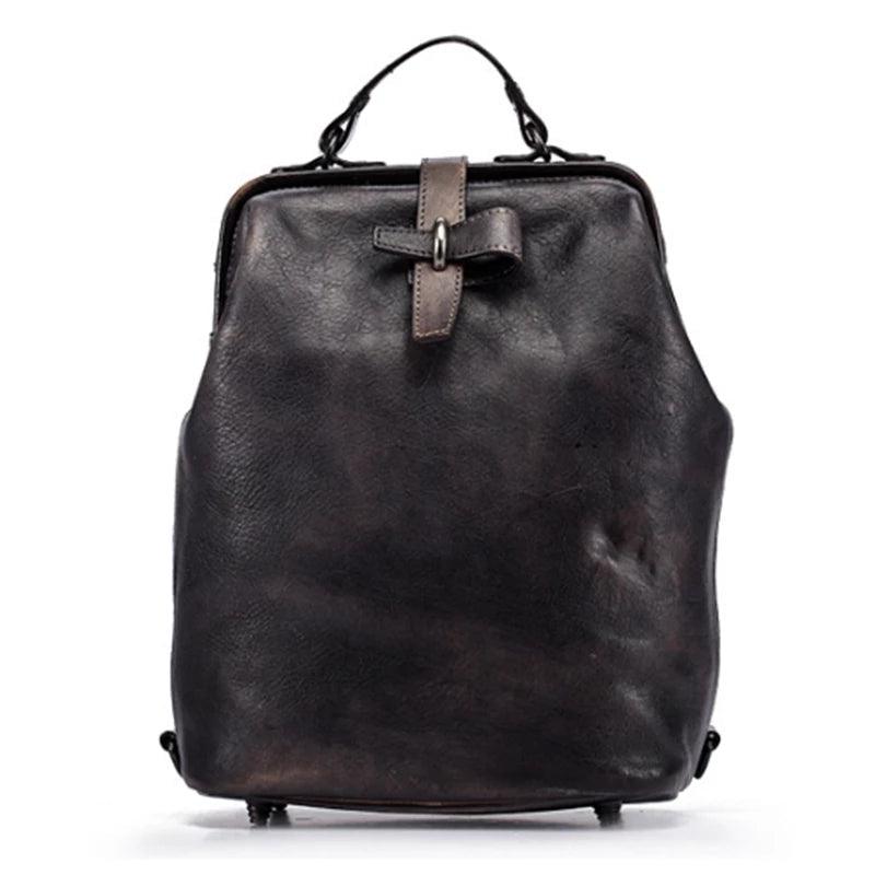 Womens Vegetable Leather Backpack