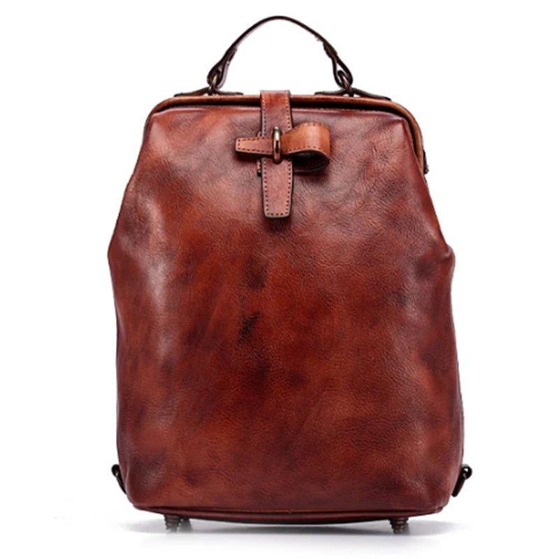 Womens Vegetable Leather Backpack