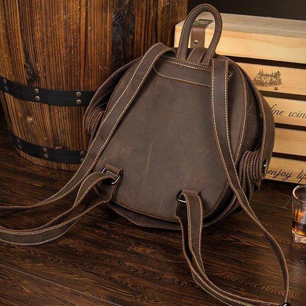 Pangolin Vintage Leather Backpack