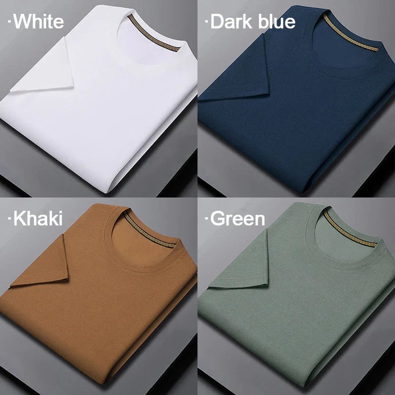 Waffle woven ice silk breathable T-shirt