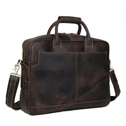 Leather Briefcase for Men 16 Inches Laptop Bag