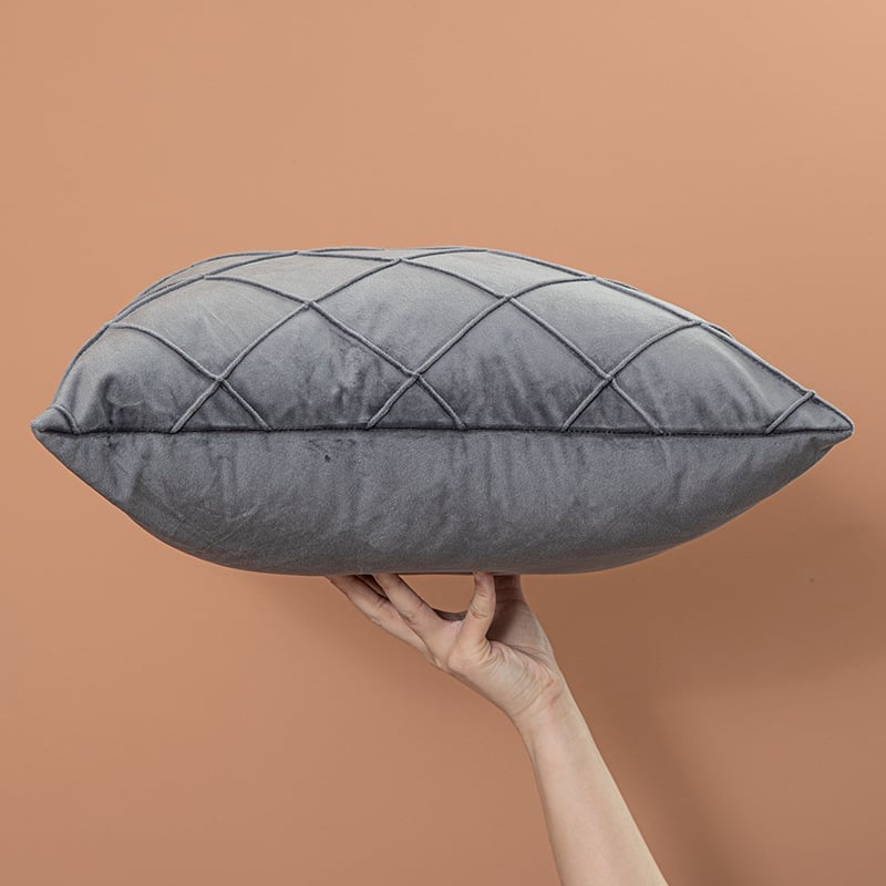 Velvet sofa throw pillow