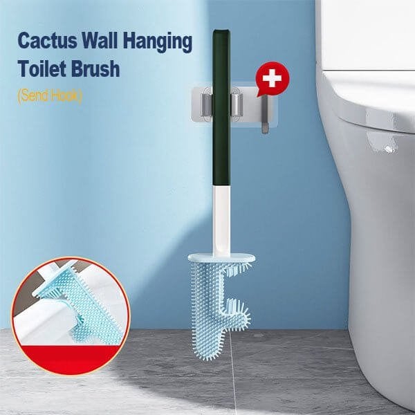 🔥No Dead Corner Cactus Toilet Brush !