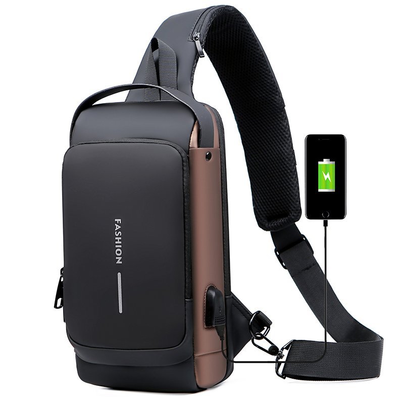 Motorcycle USB charging anti-theft fashion sports and leisure multi-functional shoulder messenger bag🔥Last day flash sale - 58% off🔥